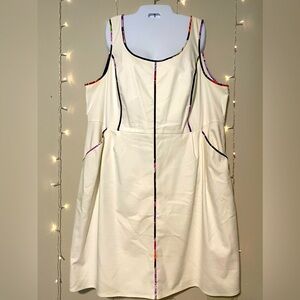 Lane Bryant Tennis Dress with Blue Piping & Pockets! Size 24